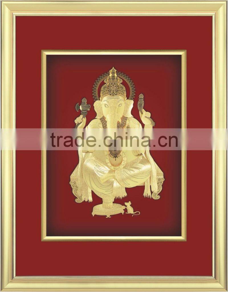 Gold Foil factory cheap price 3d indian god picture