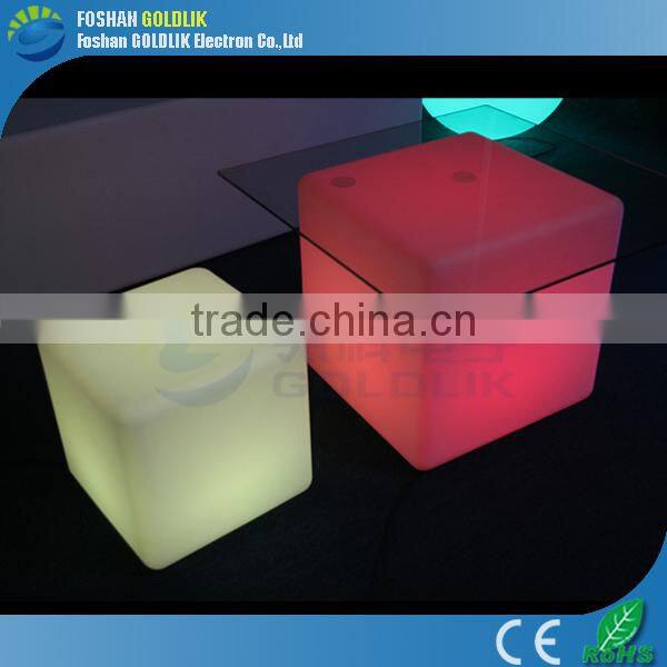 Home garden decoration led cube furniture sale GKC-040RT