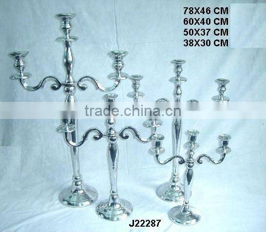 Antique brass finish Cast Aluminium candelabra other finish available