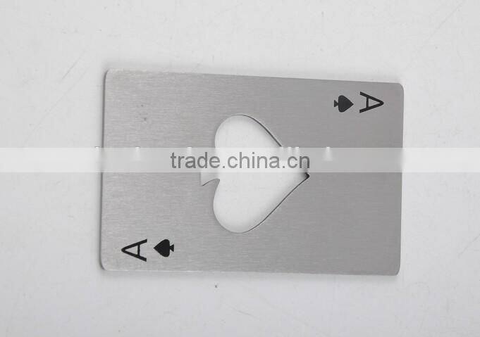 Zinc alloy stainless steel cast iron logo print card bottle opener