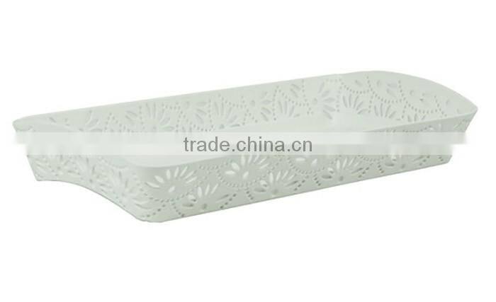 Metal Hollow Office Desk Supplies Organizer Storage Drawer Tray