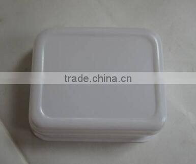 Disposable Rectangular Salad Bowl, Plastic Dish, Airline Salad Bowl