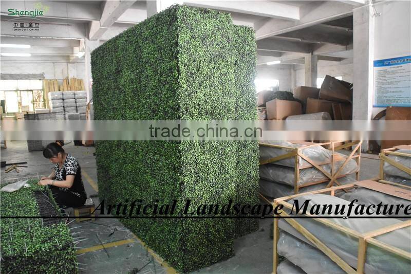 Artificial Plastic Boxwood Hedge,Shrub Plants Type Boxwood Hedge Fence