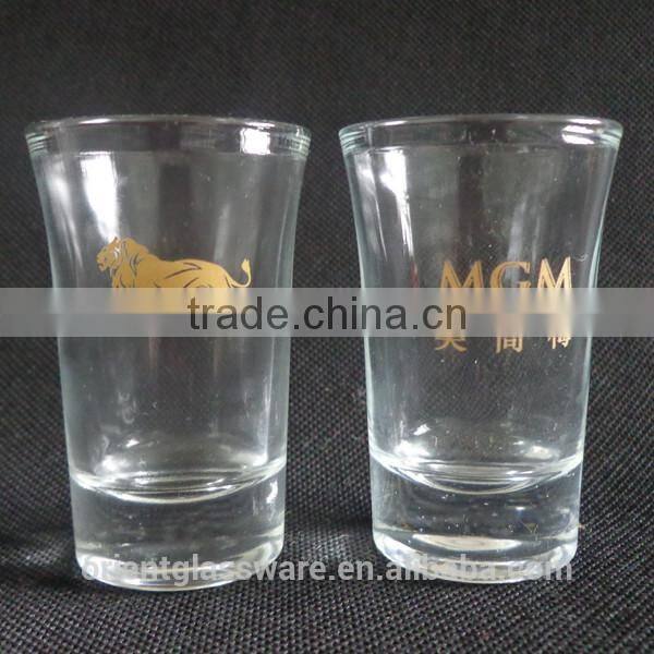 High quality 50ml round shape shot glass cup