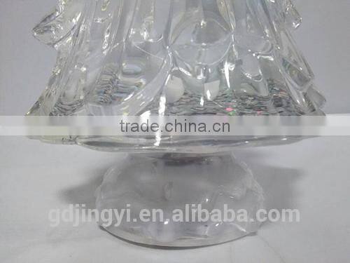 14.8inch New acrylic product transparent LED Lighted christmas tree for christmas decoration