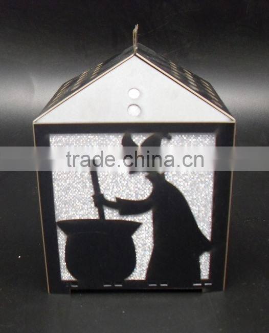 2014 hot sales halloween paper house with LED light party decorations
