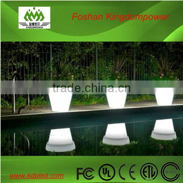 RGB changing illuminated led plastic outdoor flowerpot