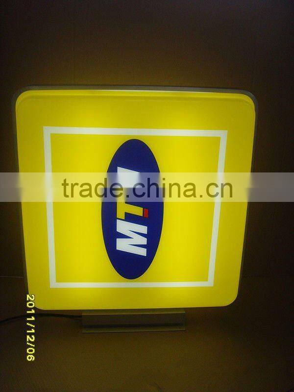 OEM plastic products advertising light box for Christmas words display