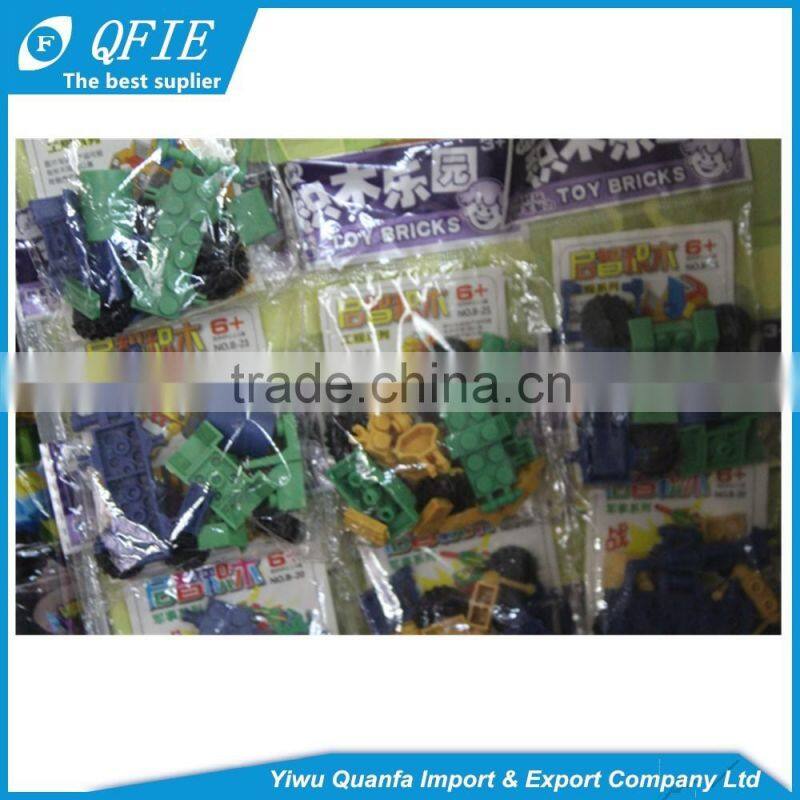 Wholesale small plastic transportation assembling baby educational toy for vending machine