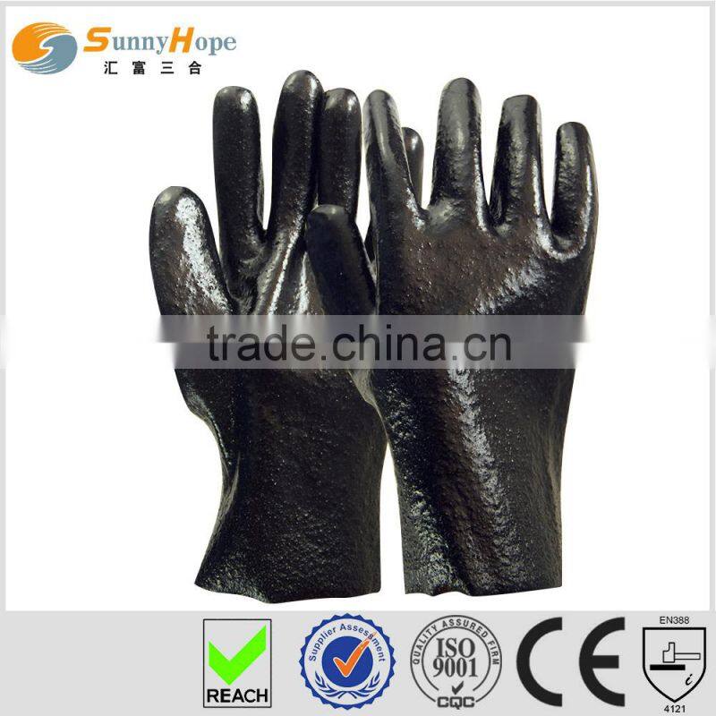 Sunnyhope PVC rough finish rubber hand glove