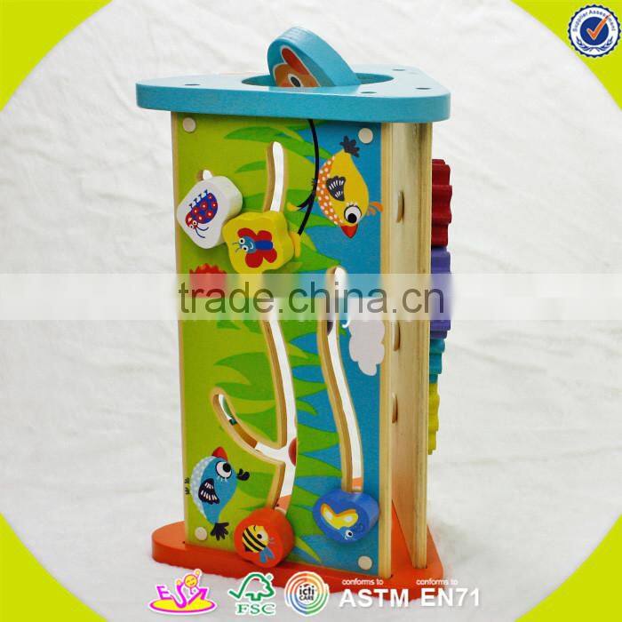 Wholesale wonderful baby wooden blocks box toy educational wooden blocks box toy W12D002