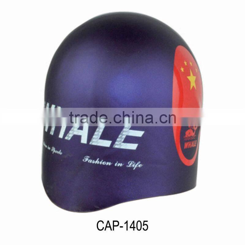 3D Shape swim cap,fashional swimming cap with silicone(CAP-1400)