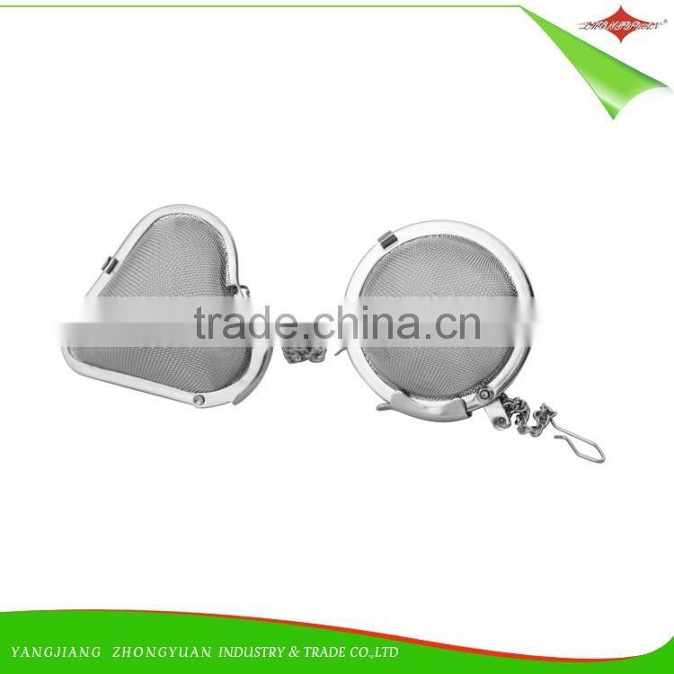 ZY-S3015 304 stainless steel mesh round loose tea infuser ball
