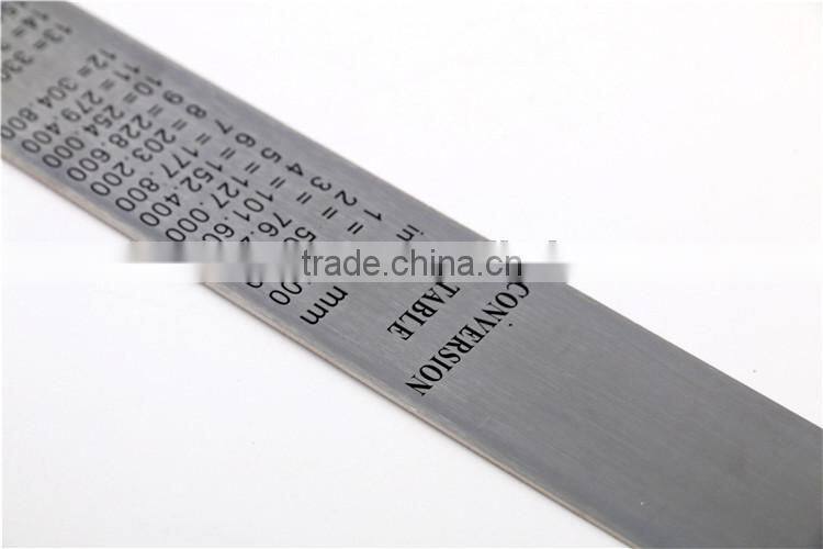 Professional matt stainless steel ruler with good price made in china