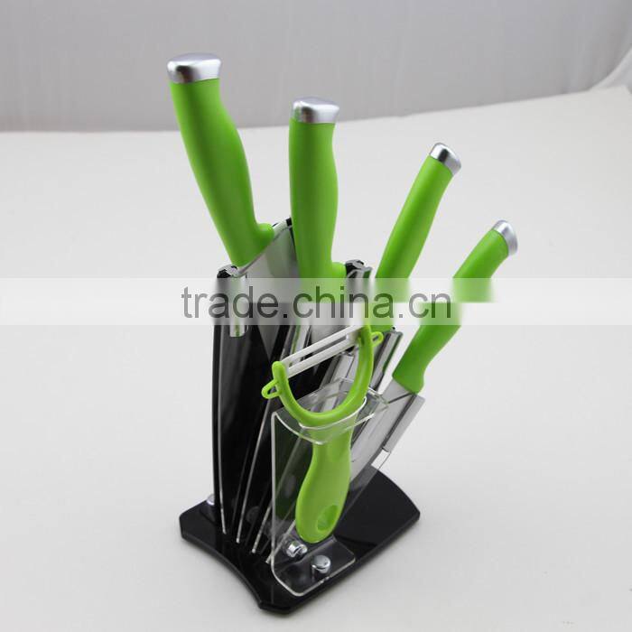 Ceramic Knives Set with Rubber Handle