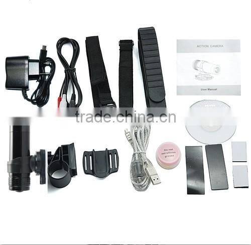 2016 New Waterproof Extreme Action Sport Camera AT19 Camera Action sport Helmet DVR Video DV Outdoor Helmet Bicycle Camcorder