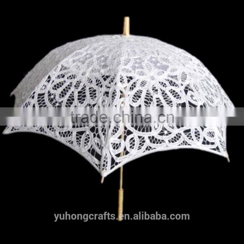 Battenburg lace parasol umbrella