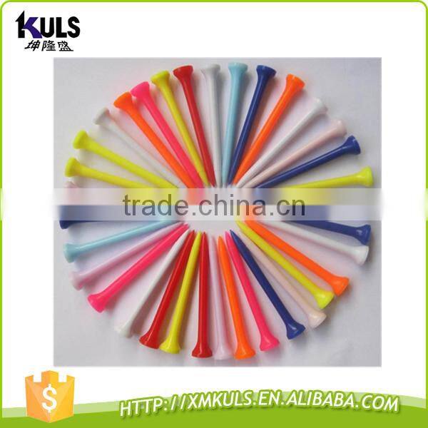 wholesale customized multicolor golf plastic tee