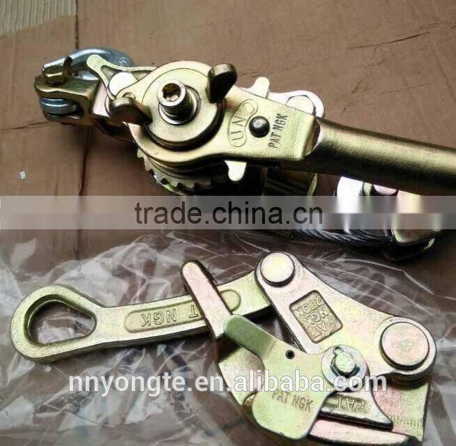 Cable Clamp/Wire Rope Puller Ratchet Tightener for Pulling Wire Grip