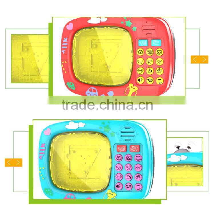 Educational product music stone toys kids tv with built in dvd player