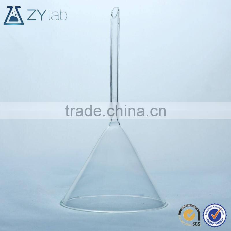 glass funnel standard 40mm 50mm 60mm 75mm 90mm borosilicate glass laboratory glassware