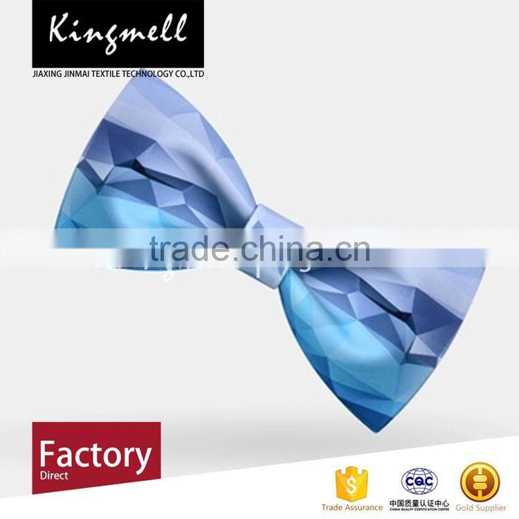 2017 Customized digital printed cotton self tie bow ties for men