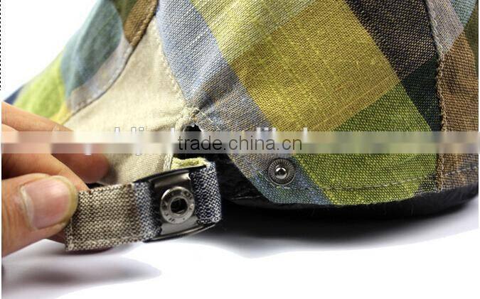 2015 Autumn plaid cap seal ,cap and hat,peaked cap