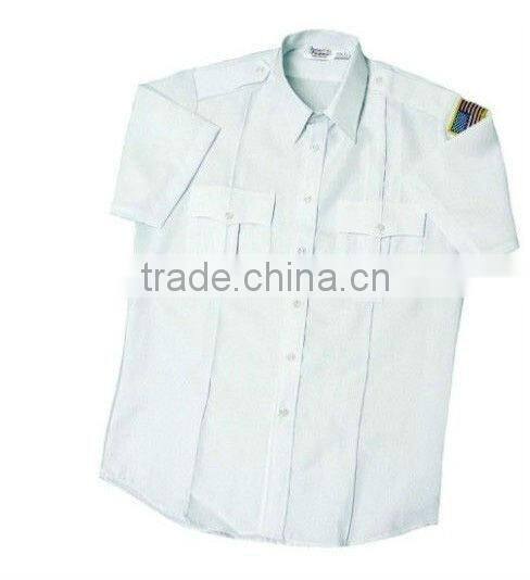 Man air line Pilot Uniform Shirt White Pilot Shirt Short Sleeve Pilot Shirts