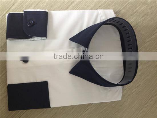 Contrast collar cuff shirts for boys kids children dress shirt white shirts
