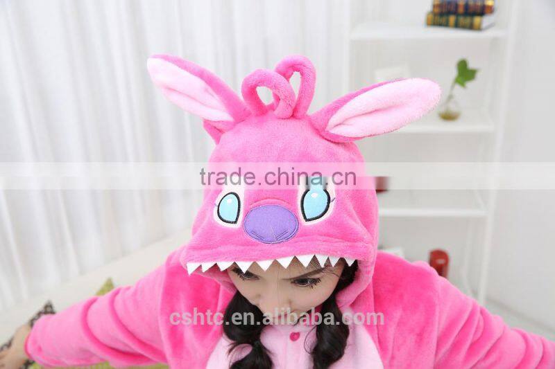 coral fleece cartoon adult animal jumpsuit animal pajamas jumpsuit