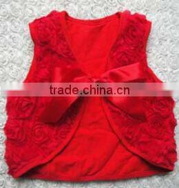 Cute baby rosette shrug petti top in high quality