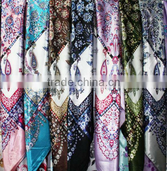 promotion satin Scarf square scarf 90*90 cm cheap square scarf