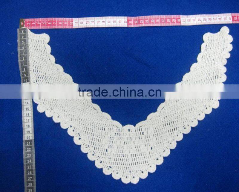 crochet cotton v neck lace pattern