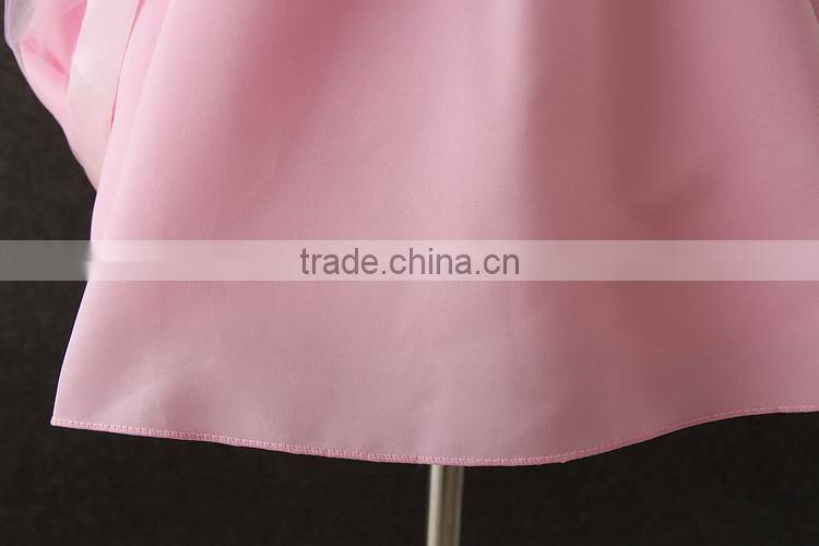 2017 girls dresses children frocks designs pink Lovely Bow-knot Vietnam 1 year baby girl dresses images first Communion dresses