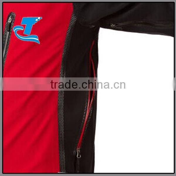 Handsome Red Motor Bike Soft Shell Fabric Jacket
