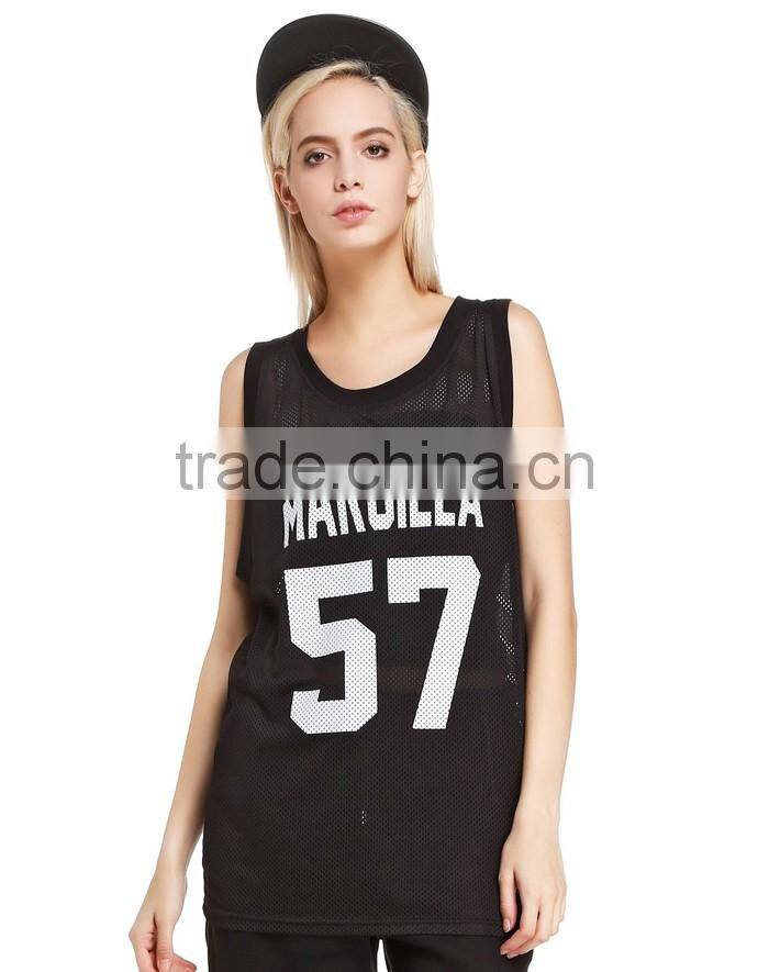 Sexy wholesale printing 100%polyester vest