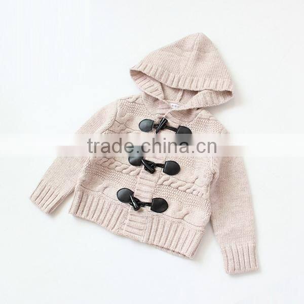 Unisex baby hooded cardigan knitting pattern thick sweater