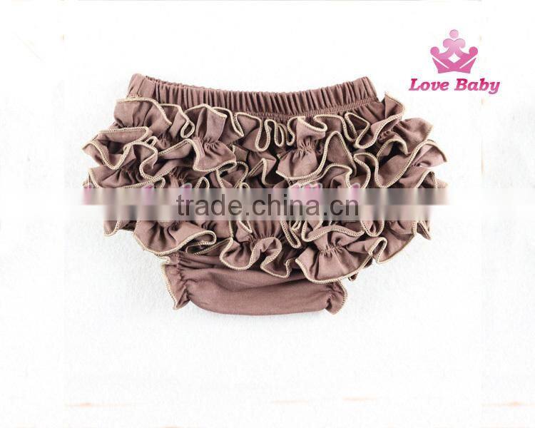 Fashional Toddler Clothing Baby Underwear Cotton Ruffle Blue Bloomer