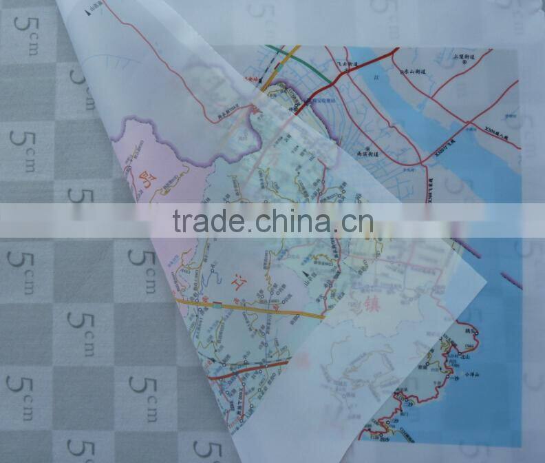 polyester printed map