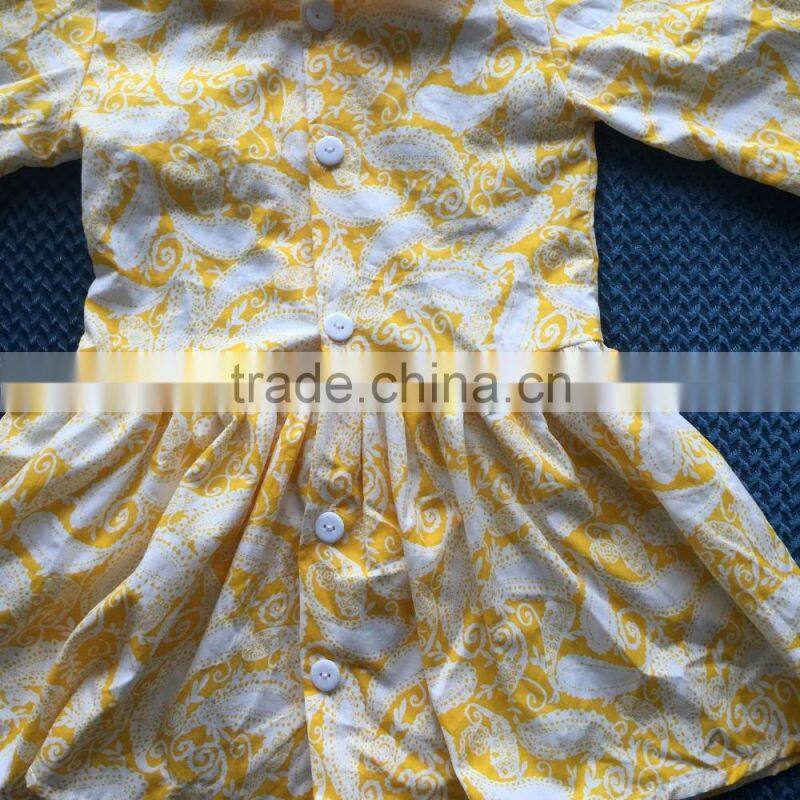mjy-135 High Quality Fashion Summer Baby Girls Dress Kids Toddler Clothes Children Clothing long sleeve children frocks design