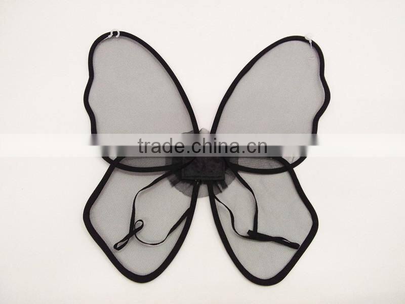High quality 2014 net yarn material black angel butterfly wings wwholesale for sale