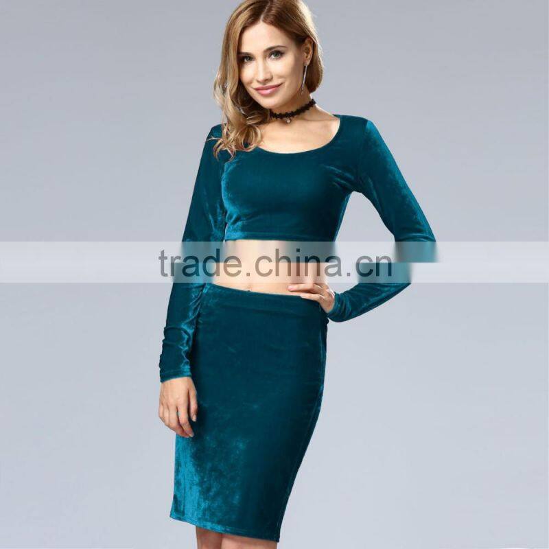 All have in stock top quality long sleeve bodycon dress for women 2017