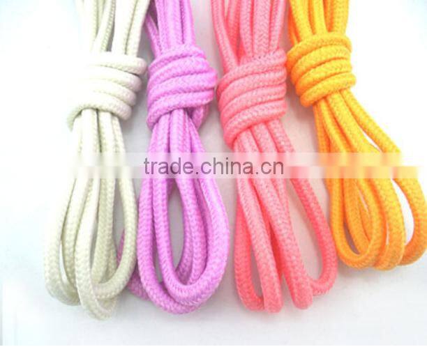 Outdoor shoelaces / round color round belt climbing sports laces 1.3 wholesale