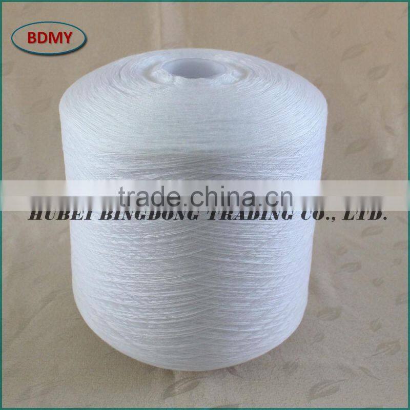 Optical white virgin spun polyester yarn with High quality T20S/1/2/3