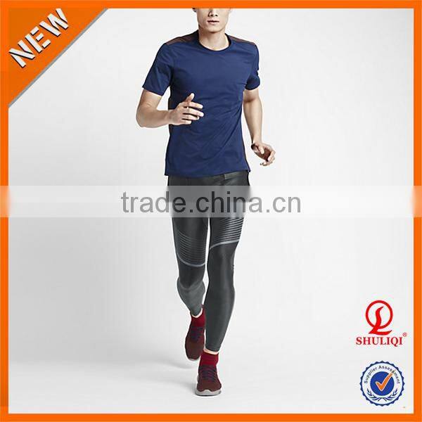 2016 good elasticity mens tights pantyhose fitness of pants for running
