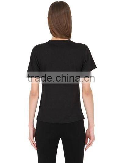New Womens Cotton Silk Screen Printed T-Shirt Customize Ladies O neck Short Sleeve Printed T Shirts