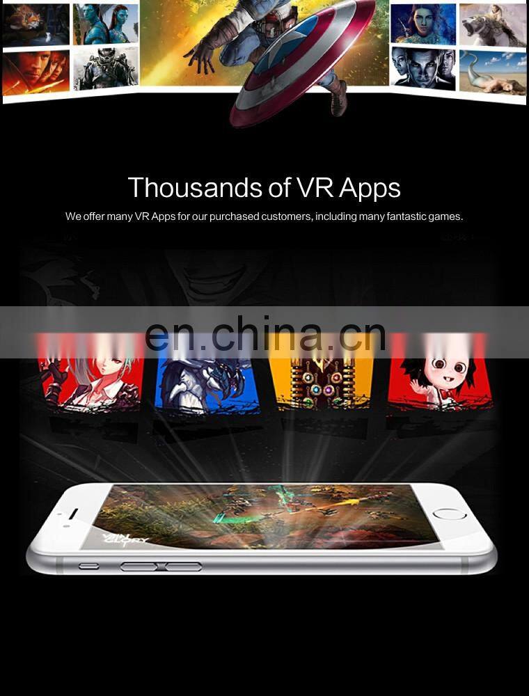 Wholesale hot 2nd 3D VR Box Virtual Reality Cardboard Glasses Gamepad for Android Samsung IOS