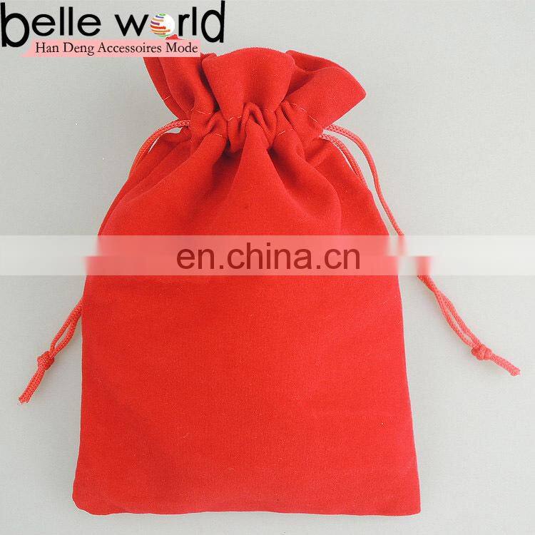 wholesale customized size colors printing jewelry wine velvet flannelette bag