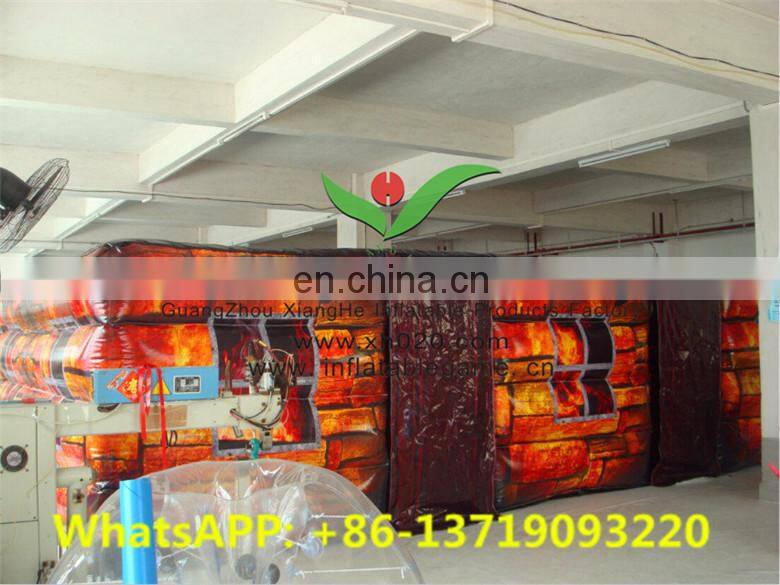 Giant commercial Fire exits inflatable laser tag arena