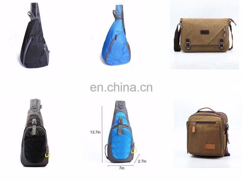 Men Nylon Travel Hiking Cross Body Messenger Shoulder Back Pack Sling Chest Bags In Japan Sling Bag